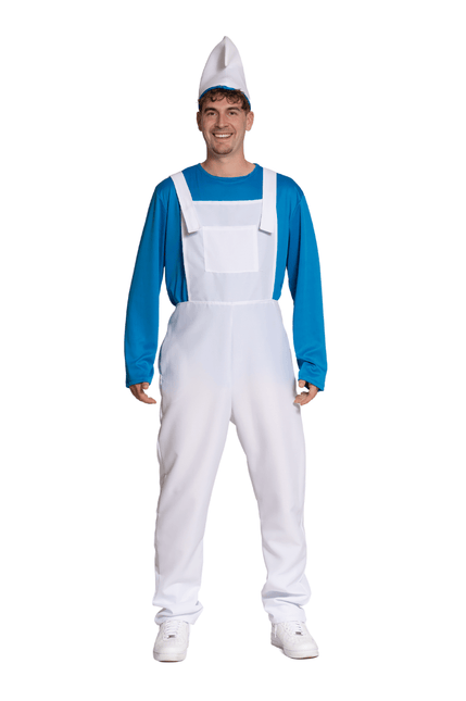 Smurfen Pak Blauw Wit Heren van Partychimp koop je bij Partywinkel
