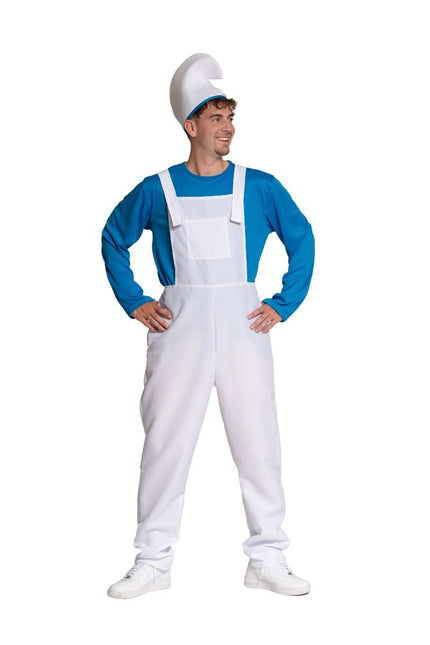 Smurfen Pak Blauw Wit Heren van Partychimp koop je bij Partywinkel
