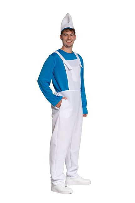 Smurfen Pak Blauw Wit Heren van Partychimp koop je bij Partywinkel