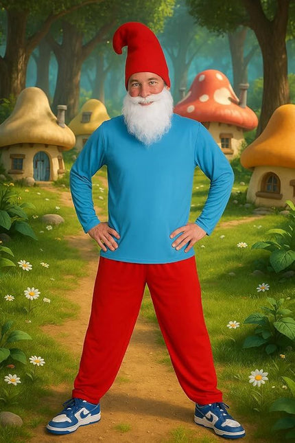 Smurfen Pak Rood Blauw Groot van Partychimp koop je bij Partywinkel