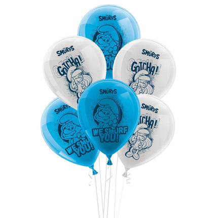 Smurfs Balloons, 25 cm, 10-pack