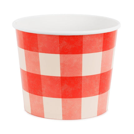 Snackbakjes Ruitjespatroon, 14 cm, mix van Partydeco koop je bij Partywinkel