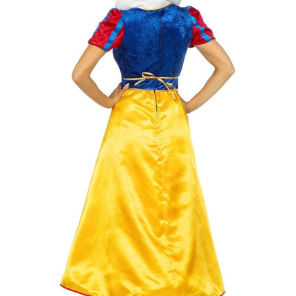 Sneeuwwitje Jurk Blauw Geel Dames van Wilbers & Wilbers koop je bij Partywinkel