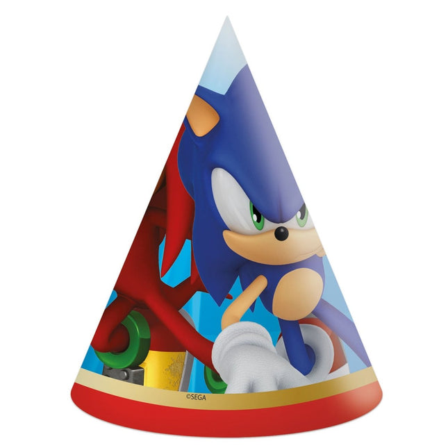 Sonic Feesthoedjes 6st van Procos koop je bij Partywinkel