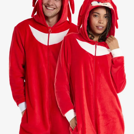 Sonic the Hedgehog Knuckles Onesie Unisex Rood van OppoSuits koop je bij Partywinkel