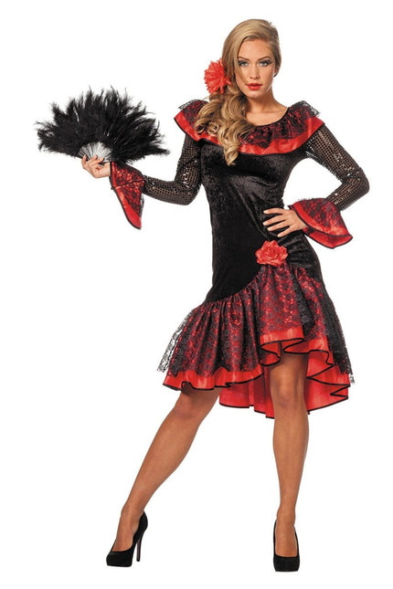 Spaanse Jurk Flamenco Luxe van Wilbers & Wilbers koop je bij Partywinkel