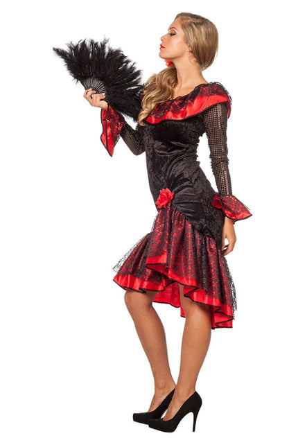 Spaanse Jurk Flamenco Luxe van Wilbers & Wilbers koop je bij Partywinkel