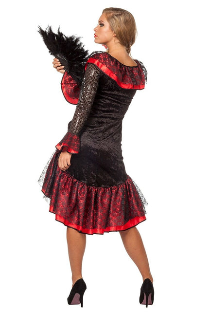 Spaanse Jurk Flamenco Luxe van Wilbers & Wilbers koop je bij Partywinkel