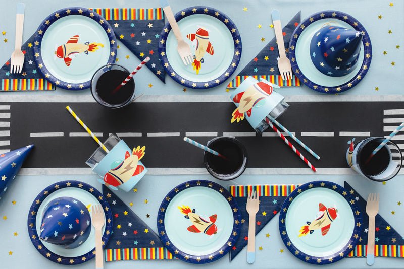 Space Bekerhulzen 23cm 6st van Partydeco koop je bij Partywinkel