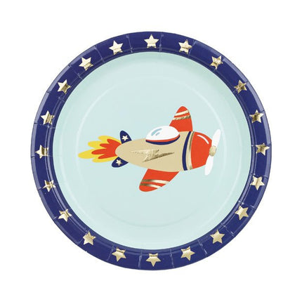 Space Borden 18cm 6st van Partydeco koop je bij Partywinkel