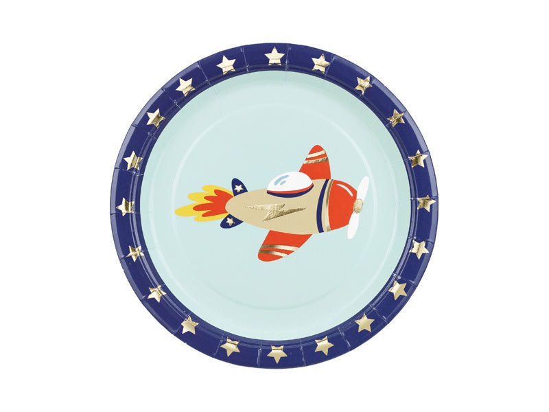 Space Borden 18cm 6st van Partydeco koop je bij Partywinkel