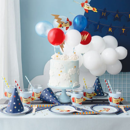 Space Borden 18cm 6st van Partydeco koop je bij Partywinkel