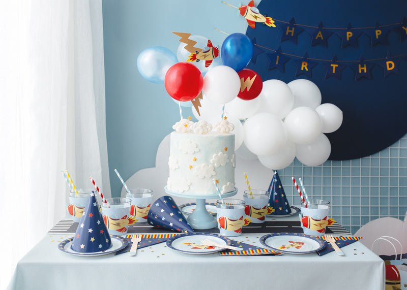 Space Borden 18cm 6st van Partydeco koop je bij Partywinkel
