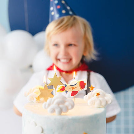 Space Kaarsen 3st van Partydeco koop je bij Partywinkel