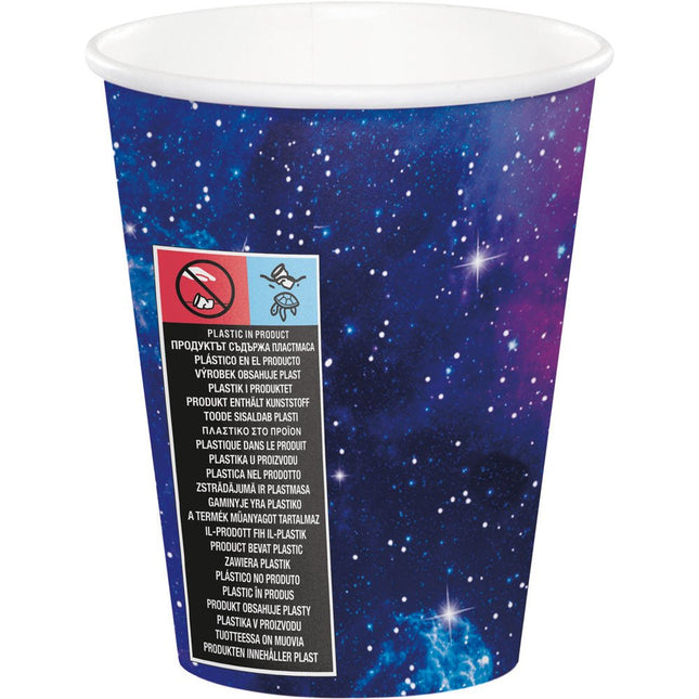 Space Party Bekers 256ml 8st van Creative Converting koop je bij Partywinkel