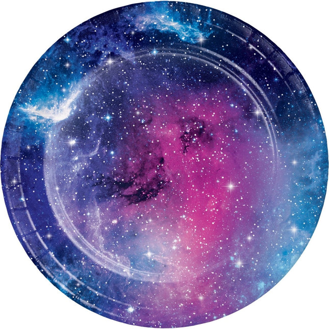 Space Party Borden 17cm 8st van Creative Converting koop je bij Partywinkel