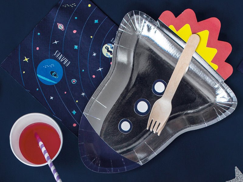 Space Party Borden 29,5cm 6st van Partydeco koop je bij Partywinkel