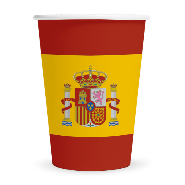 Spanje Bekers 210ml 8st van WeFiesta koop je bij Partywinkel