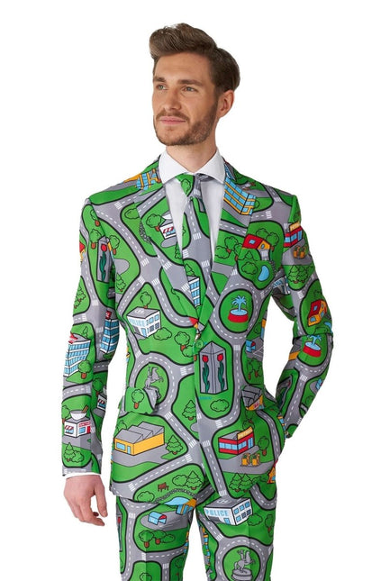 Speelkleed Groen Pak Heren Suitmeister van Suitmeister koop je bij Partywinkel