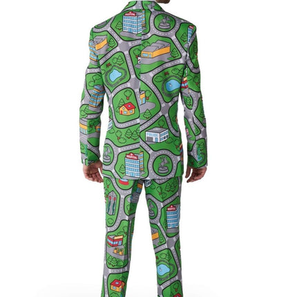 Speelkleed Groen Pak Heren Suitmeister van Suitmeister koop je bij Partywinkel