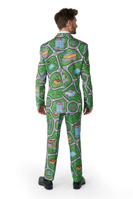 Speelkleed Groen Pak Heren Suitmeister van Suitmeister koop je bij Partywinkel