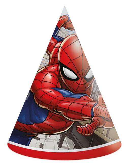 Spiderman Feesthoedjes 6st van Procos koop je bij Partywinkel