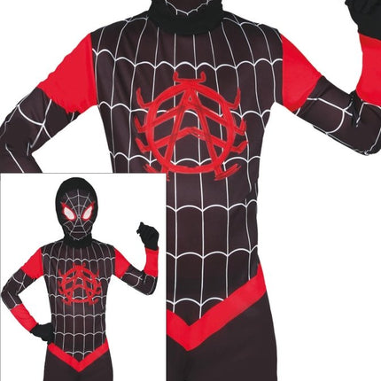 Spiderman Kostuum Zwart Rood Jongen van Fiestas Guirca koop je bij Partywinkel