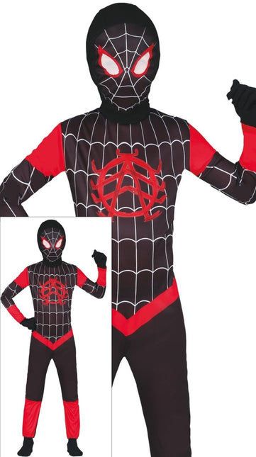Spiderman Kostuum Zwart Rood Jongen van Fiestas Guirca koop je bij Partywinkel