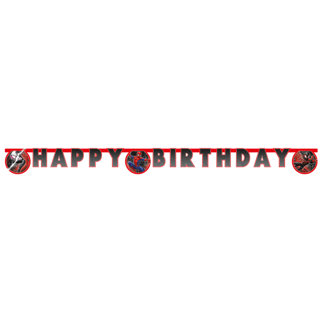 Spiderman Letterslinger Happy Birthday van Procos koop je bij Partywinkel