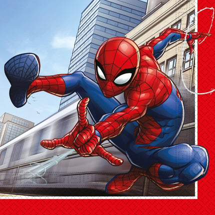 Spiderman Servetten 33cm 20st van Procos koop je bij Partywinkel