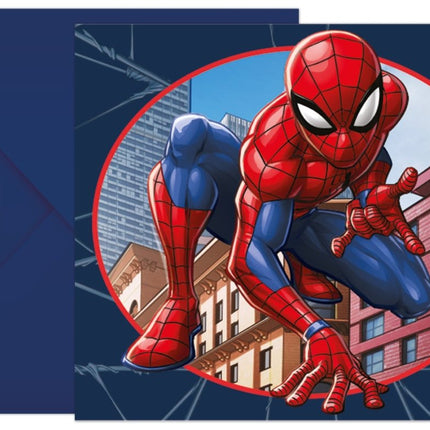 Spiderman Uitnodigingen 6st van Procos koop je bij Partywinkel