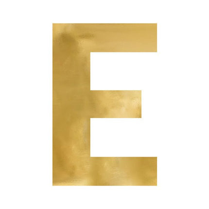 Spiegelletter E Goud 60cm van Partydeco koop je bij Partywinkel