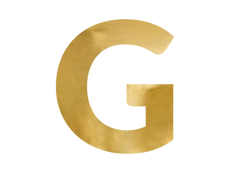 Spiegelletter G Goud 61cm van Partydeco koop je bij Partywinkel