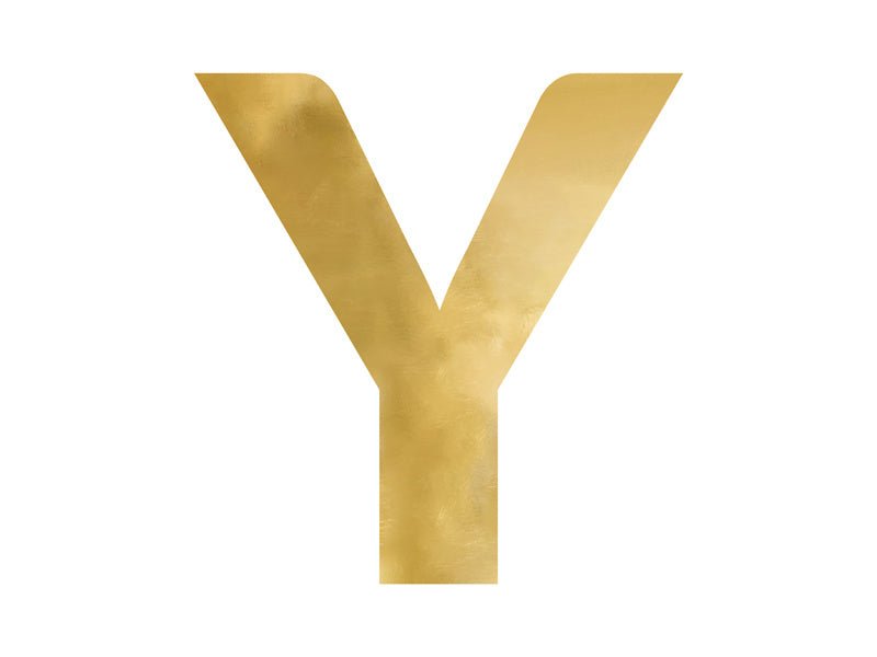 Spiegelletter Y Goud 60cm van Partydeco koop je bij Partywinkel
