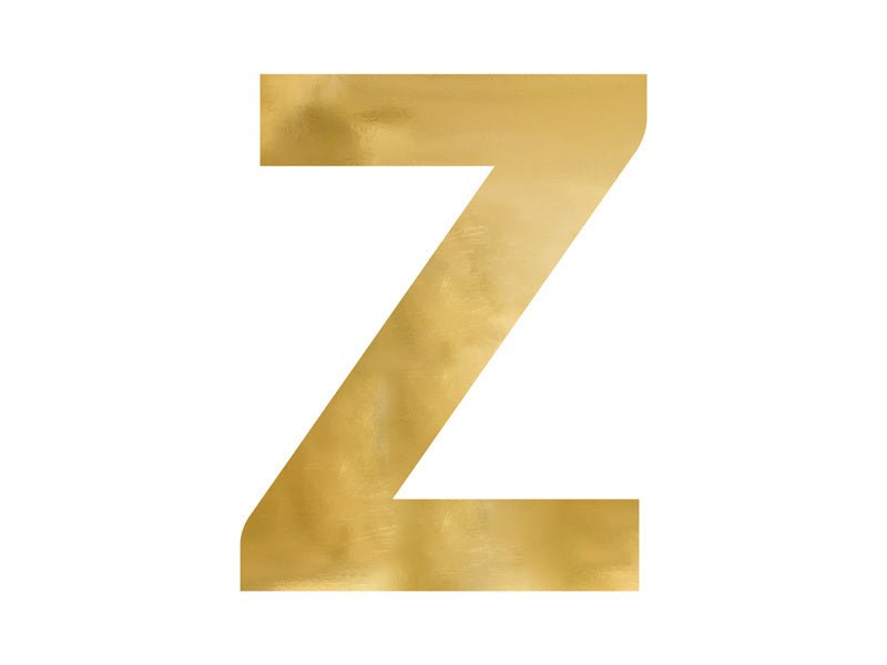 Spiegelletter Z Goud 60cm van Partydeco koop je bij Partywinkel