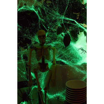 Spinnenweb Glow in the Dark 100gr van Folat koop je bij Partywinkel
