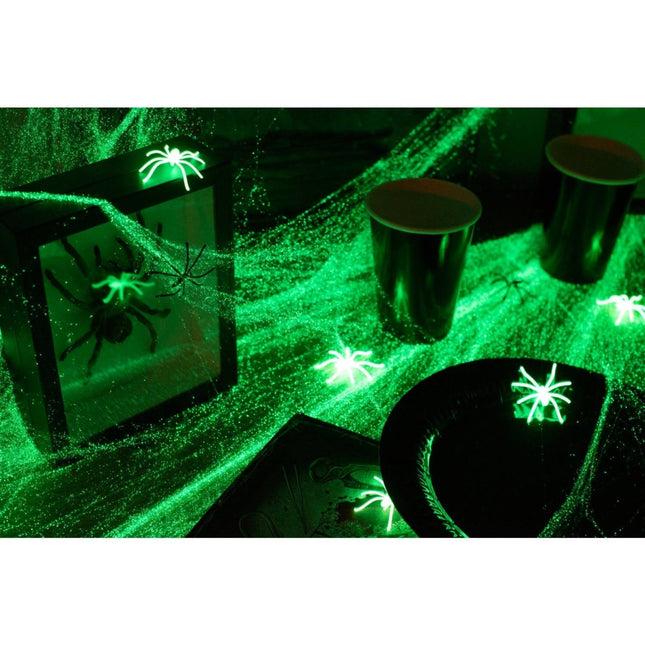 Spinnenweb Glow in the Dark 100gr van Folat koop je bij Partywinkel