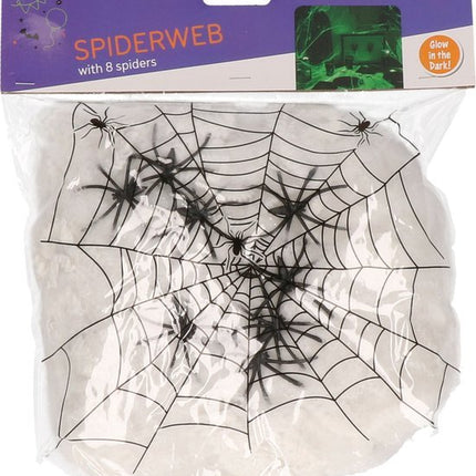 Spinnenweb Glow in the Dark 100gr van Folat koop je bij Partywinkel
