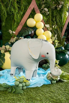 Staande folieballon Olifant, 91x61 cm, mix van Partydeco koop je bij Partywinkel
