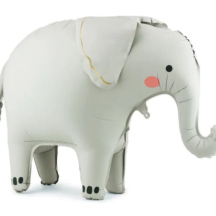 Staande folieballon Olifant, 91x61 cm, mix van Partydeco koop je bij Partywinkel