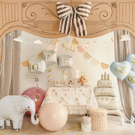 Staande folieballon Olifant, 91x61 cm, mix van Partydeco koop je bij Partywinkel