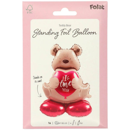 Beer Helium Ballon Leeg I Love You 66cm van Folat koop je bij Partywinkel