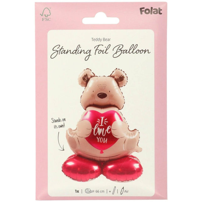 Beer Helium Ballon Leeg I Love You 66cm van Folat koop je bij Partywinkel