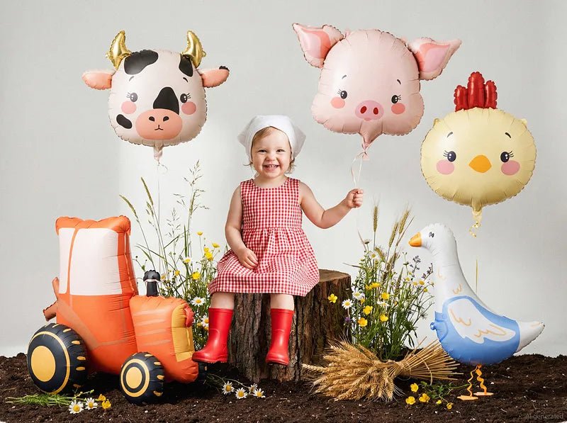 Staande folieballon Tractor, 72x63,5 cm, mix van Partydeco koop je bij Partywinkel
