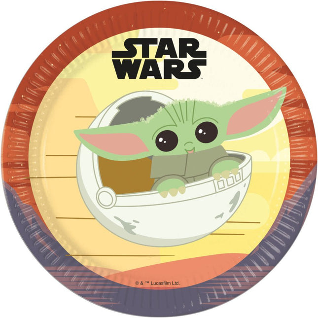 Star Wars Borden Baby Yoda 23cm 8st van Procos koop je bij Partywinkel