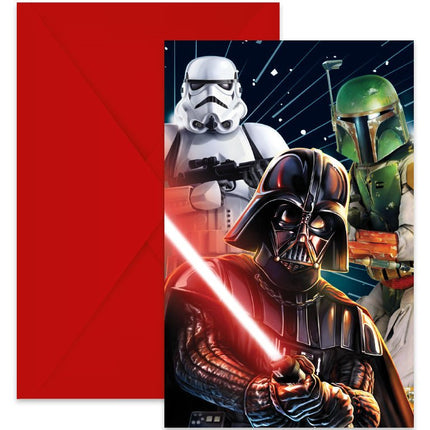 Star Wars Uitnodiging Galaxy 6st van Procos koop je bij Partywinkel
