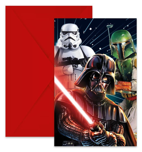 Star Wars Uitnodiging Galaxy 6st van Procos koop je bij Partywinkel