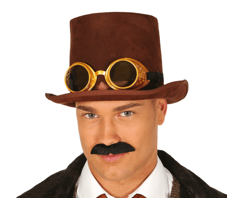 Steampunk Hoed Bril van Fiestas Guirca koop je bij Partywinkel