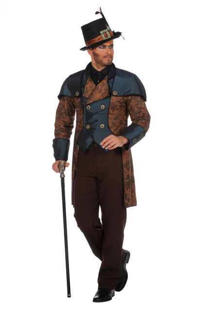 Steampunk Kostuum Blauw van Wilbers & Wilbers koop je bij Partywinkel