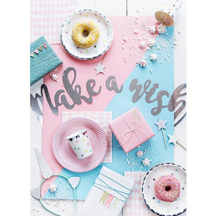 Ster Bordjes 18cm 6st van Partydeco koop je bij Partywinkel
